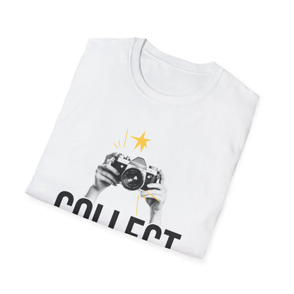 Collect Memories T-Shirt, Unisex Casual Tee, Photography Lover Gift, Travel Shirt, Vintage Camera Style