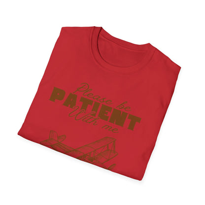 First Flight Jitters: Vintage Aviation Poster, Retro Graphic Design Typography - Unisex Graphic Tee