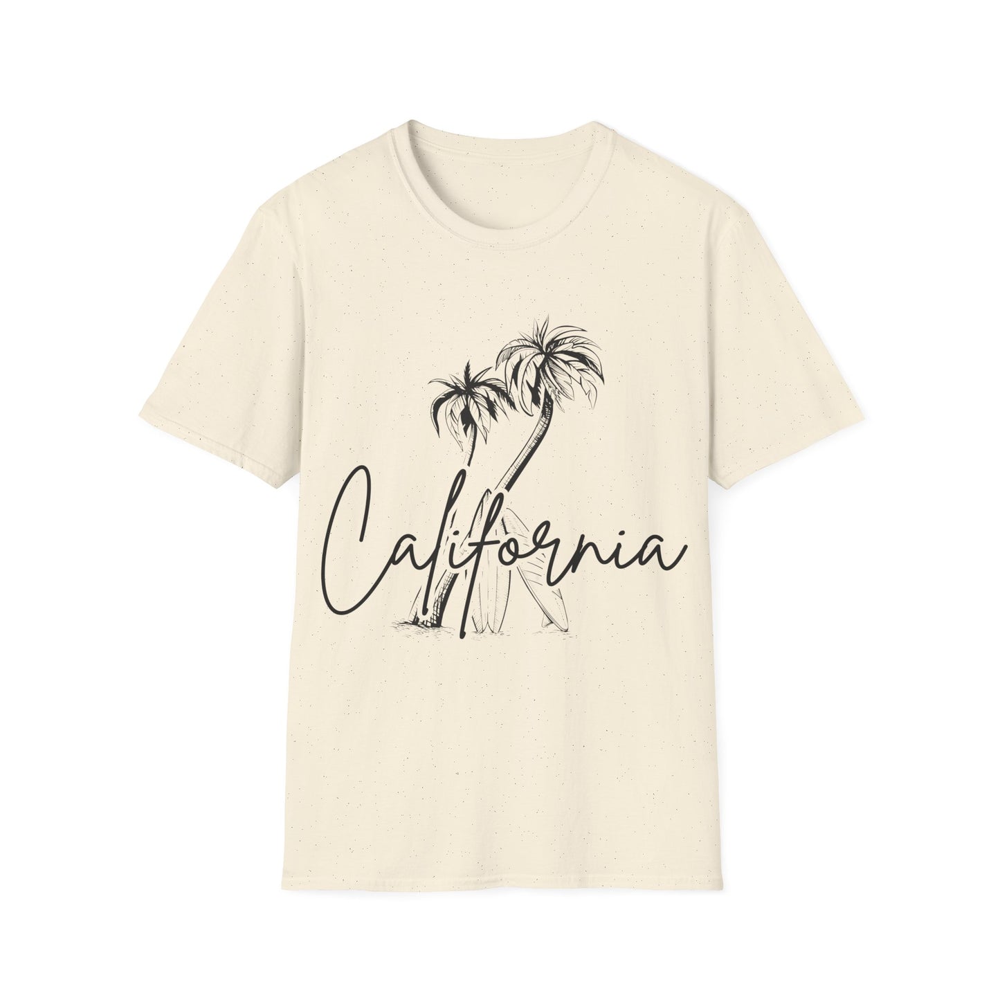 California Dreams: Coastal Silhouettes, West Coast Minimalist Sketch - Unisex Graphic Tee