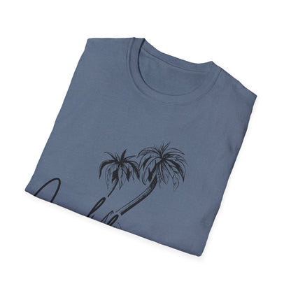 California Dreams: Coastal Silhouettes, West Coast Minimalist Sketch - Unisex Graphic Tee