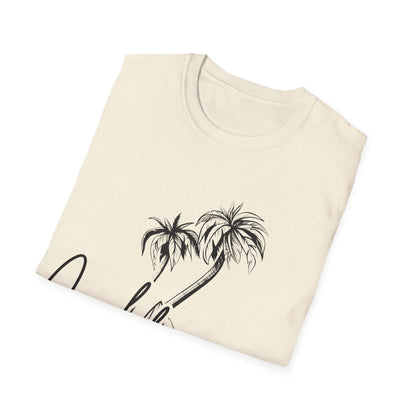 California Dreams: Coastal Silhouettes, West Coast Minimalist Sketch - Unisex Graphic Tee