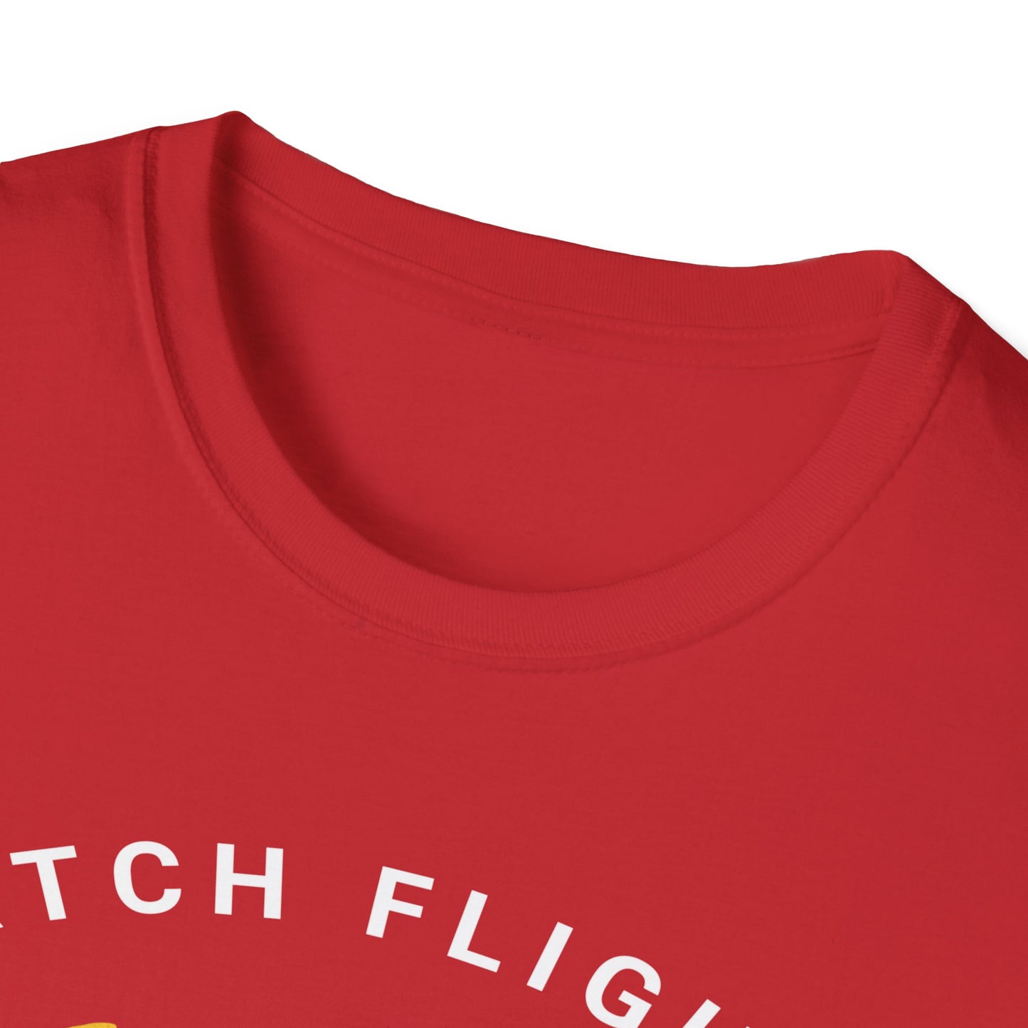 Catch Flights, Not Feelings: Cannabis Travel Art, Pop Culture Aviation Design - Unisex Graphic Tee