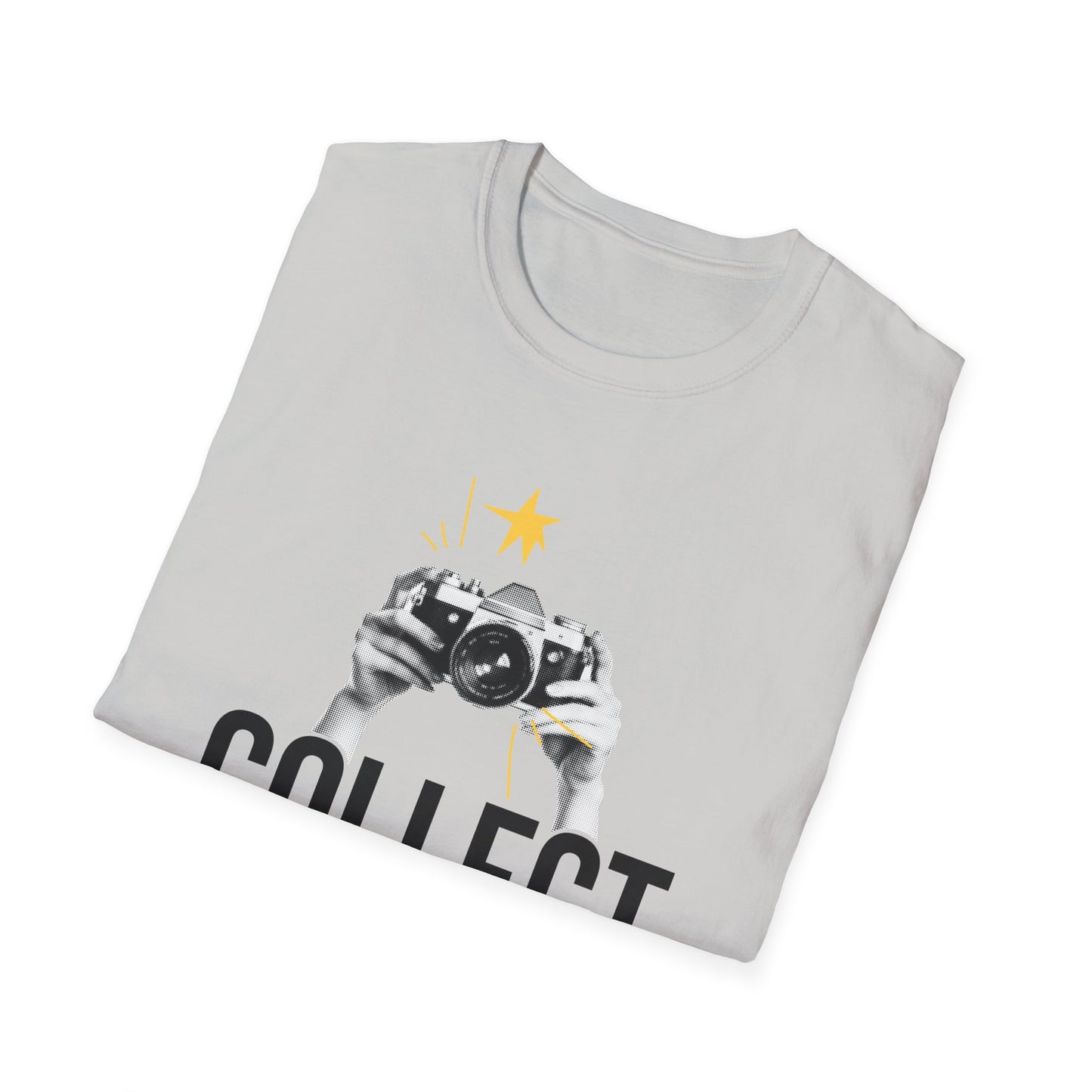 Collect Memories T-Shirt, Unisex Casual Tee, Photography Lover Gift, Travel Shirt, Vintage Camera Style