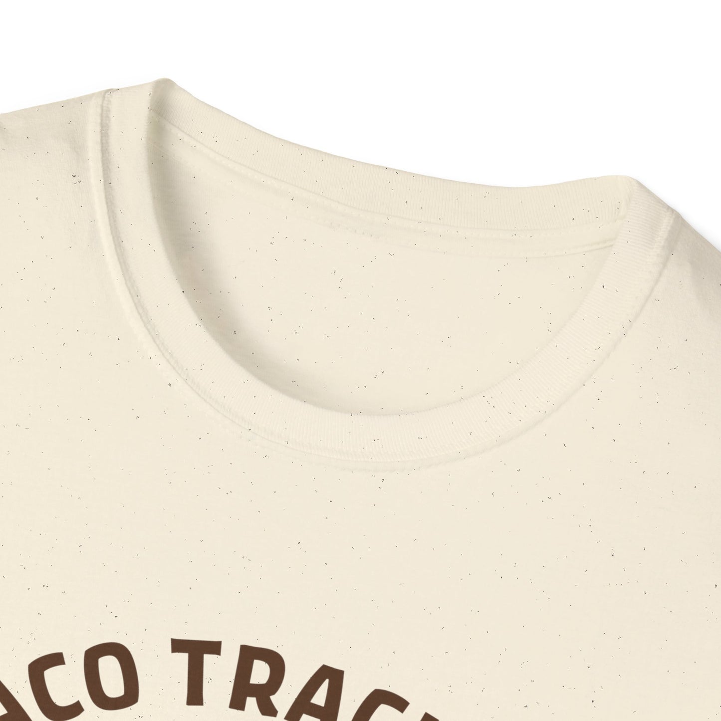 Taco Trackers Club: Vintage Mascot Logo, Retro Halftone Graphic Design - Unisex Graphic Tee