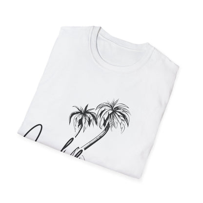 California Dreams: Coastal Silhouettes, West Coast Minimalist Sketch - Unisex Graphic Tee